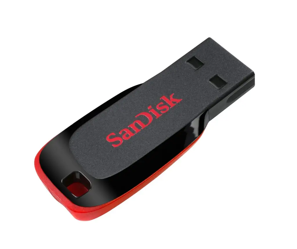 SanDisk Cruzer Blade 128GB USB 2.0 Pen Drive – Red & Black