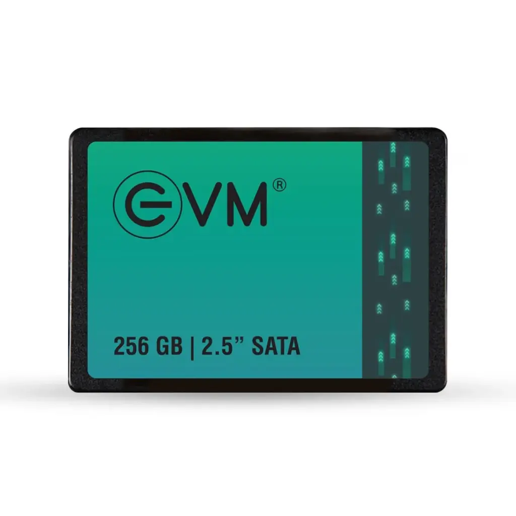 EVM 256GB SSD - 2.5 Inch (6.35 CM) SATA Solid-State Drive - Faster Boot-Up and Load Times with Read Speeds up to 500MB/s & Write Speeds up to 400MB/s - High-Performance Storage with 5 Year Warranty