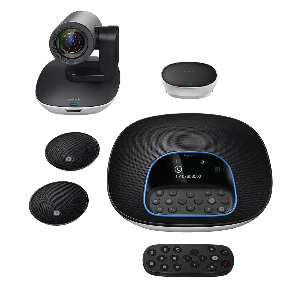 Logitech Group Video Conferencing Bundle with Expansion Mics HD 1080p Camera Speakerphone