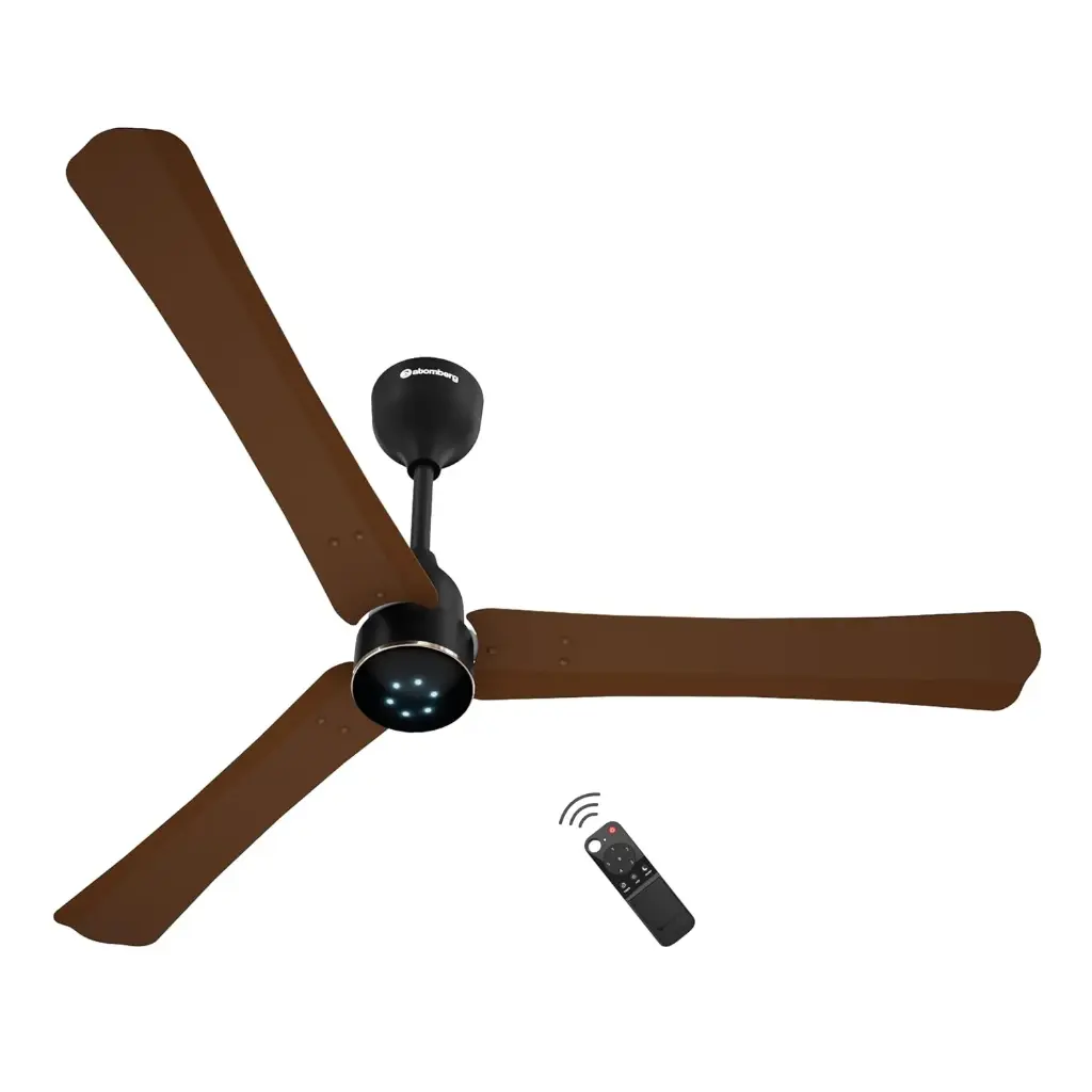 Atomberg Renesa 5 Star 1200mm BLDC Ceiling Fan with Remote – Brown & Black