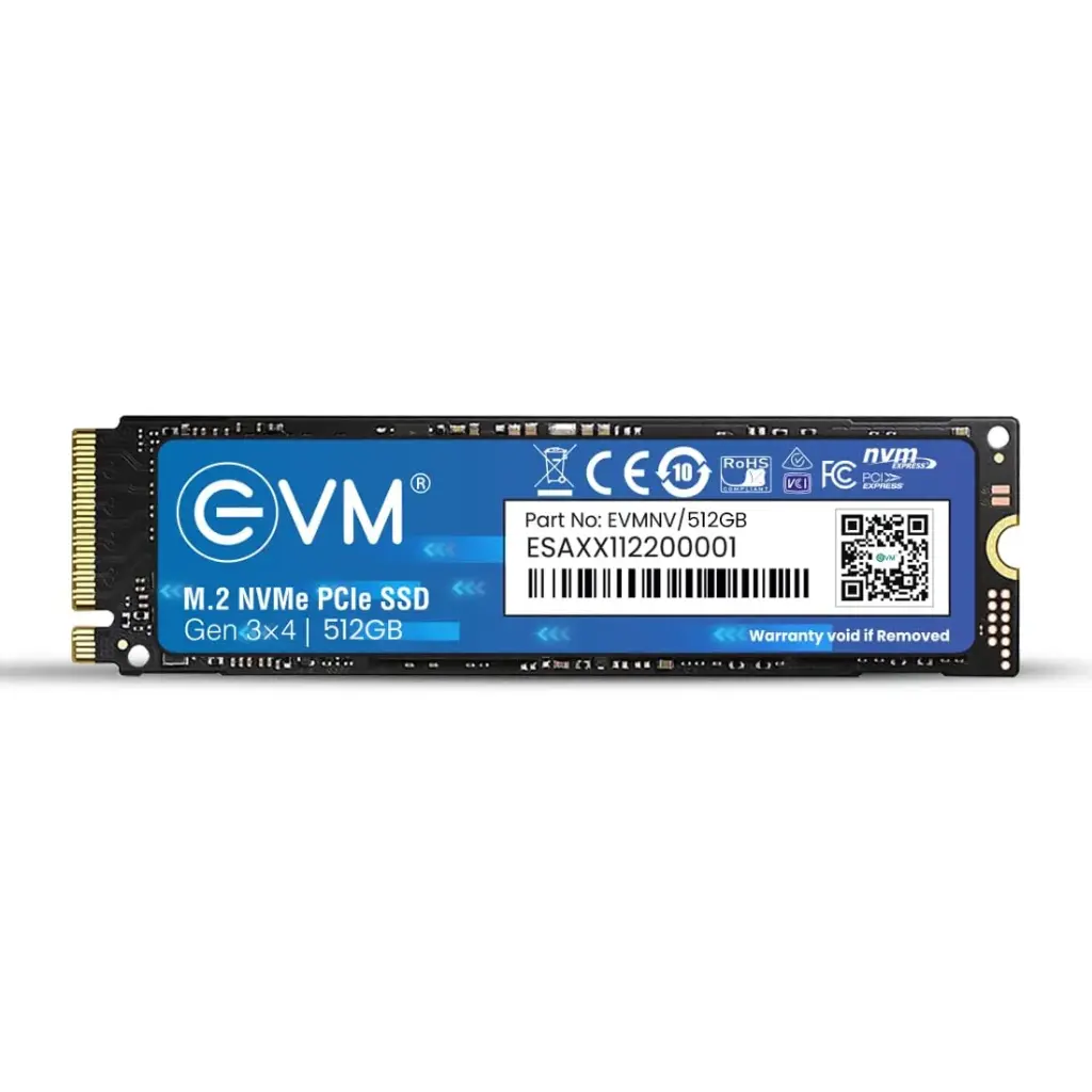 EVM 512GB NVMe SSD M.2 2280 PCIe Internal SSD – Up to 1950MB/s Read & 1000MB/s Write